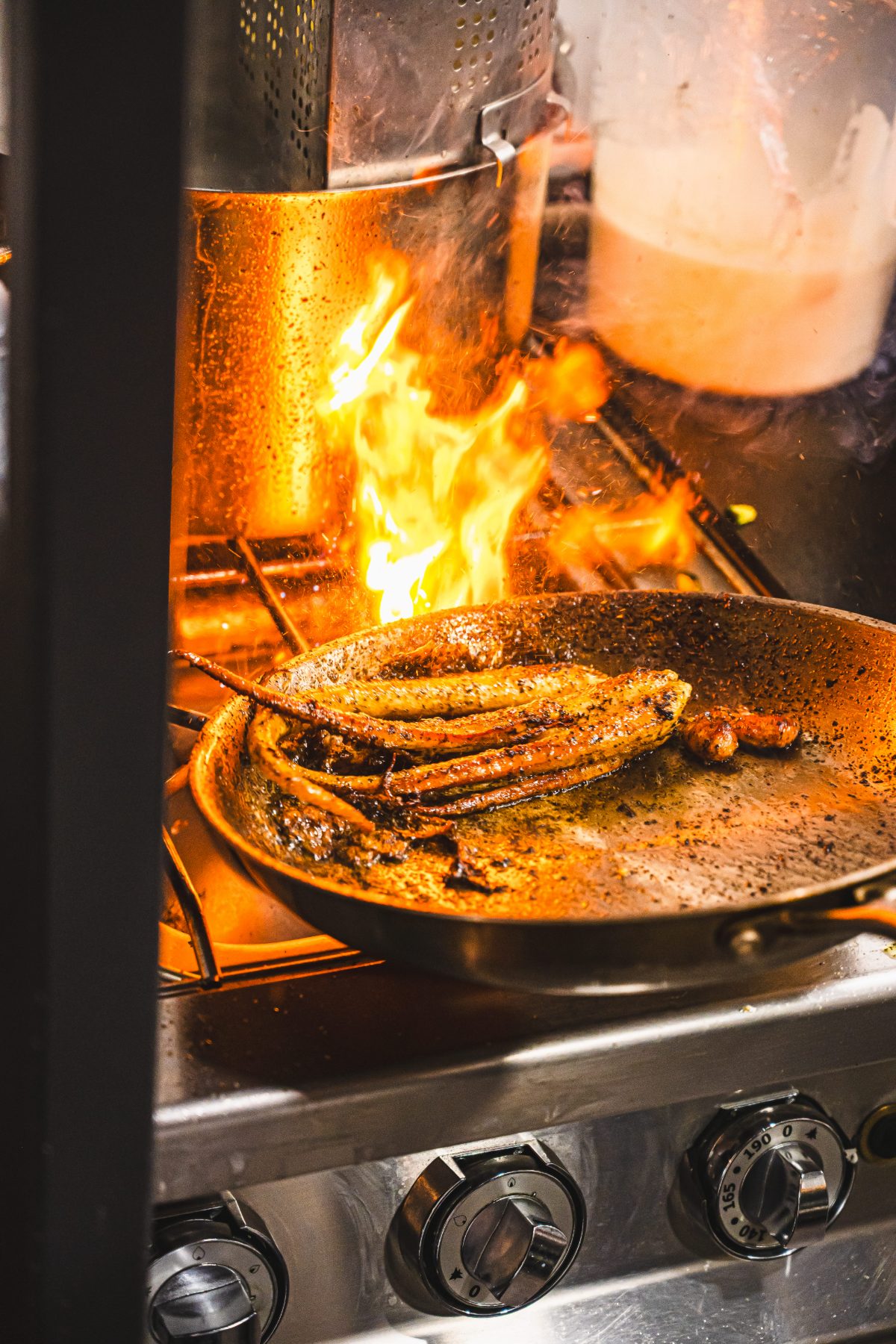 Cuisson à la flamme